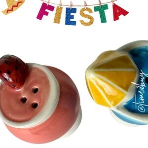 Mini Salt & Pepper Shaker Happy Hour Set